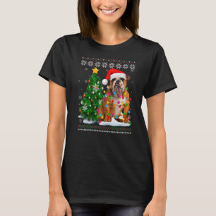 Camiseta Cachorro Cachorro Cachorro Noel Árvore de Natal