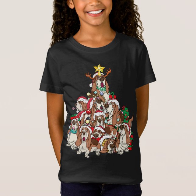 Camiseta Cachorro Cachorro Cachorro Papais noeis Xmas (Frente)