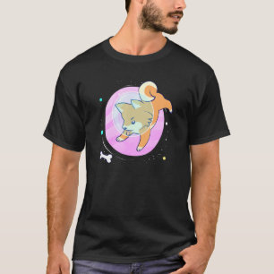 Camiseta Cachorro Cachorro Cardigan Galês Astronauta De Cor