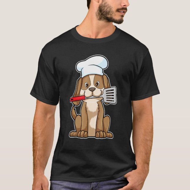 Camiseta Cachorro Cachorro Chapéu Espatula (Frente)