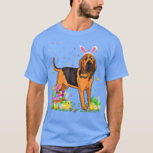 Camiseta Cachorro Cachorro Coelho Ovo Caçando Páscoa de San