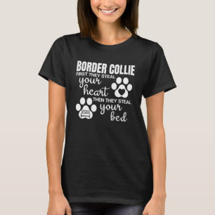 Camiseta Cachorro Cachorro Com Collie De Borda