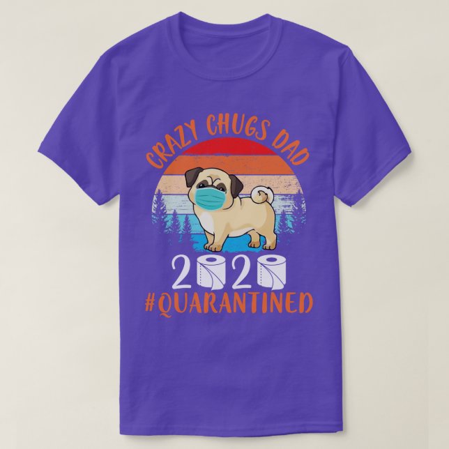 Camiseta Cachorro Cachorro Com Papéis De Máscara Feliz Pai (Frente do Design)