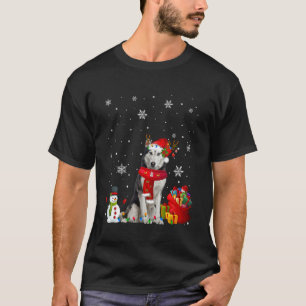 Camiseta Cachorro Cachorro das Leiteiras de Natal Siberiana