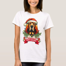 Camiseta Cachorro Cachorro de Natal Xmas