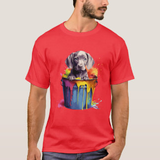 Camiseta Cachorro Cachorro de Weimaraner Raça para Amigos d