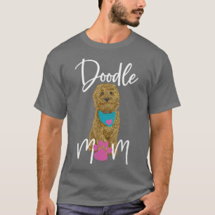Camiseta Cachorro Cachorro Dourado Dodle Doodle Mãe Design
