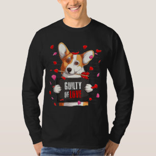Camiseta Cachorro Cachorro Engraçado Corgi Culpado Do Amor
