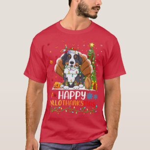 Camiseta Cachorro Cachorro Feliz, Feliz Cachorro Bernês Olá