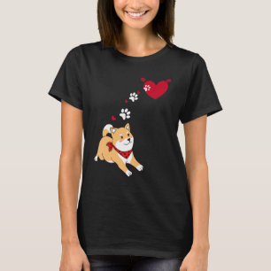 Camiseta Cachorro Cachorro Fofo Shiba Cachorro Moças Menino
