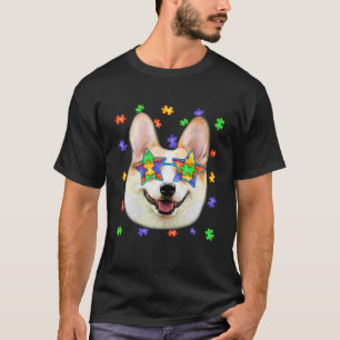 Camiseta Cachorro-Cachorro-Gafanhoto Quebra-cabeça Óculos s