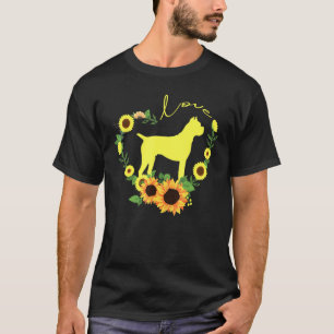 Camiseta Cachorro Cachorro Girassol Ele