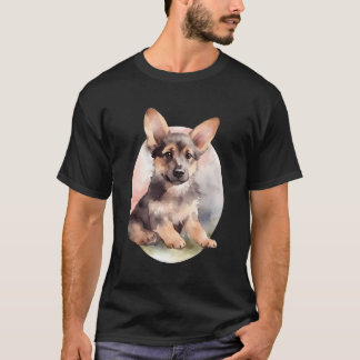 Camiseta Cachorro Cachorro Gsd Cachorro Minúsculo