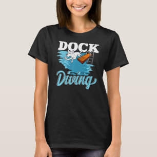 Camiseta Cachorro Cachorro Jumping in Water Dog Love Premiu