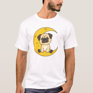 Camiseta Cachorro-Cachorro-Lunar Animais Cachorros-Da-Lua K