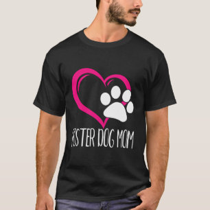 Camiseta Cachorro Cachorro Mãe Coração Cachorro Coração