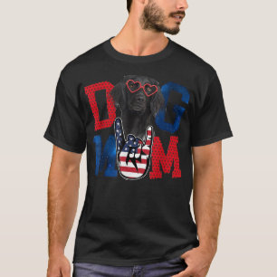 Camiseta Cachorro Cachorro Mãe Corta Feliz Dia de as mães E