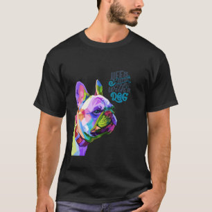 Camiseta Cachorro Cachorro Mãe Pai Pop Arte Bonita