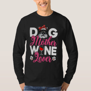 Camiseta Cachorro Cachorro Mãe Schnauzer Dia de as mães Cac