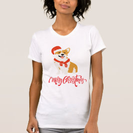 Camiseta Cachorro Cachorro Magra Teto Ajustado de Branco