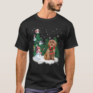 Camiseta Cachorro Cachorro Natal Snowman Xmas Tree Pajama