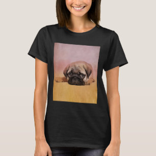 Camiseta Cachorro Cachorro Presente dos Pug Dog Lovers