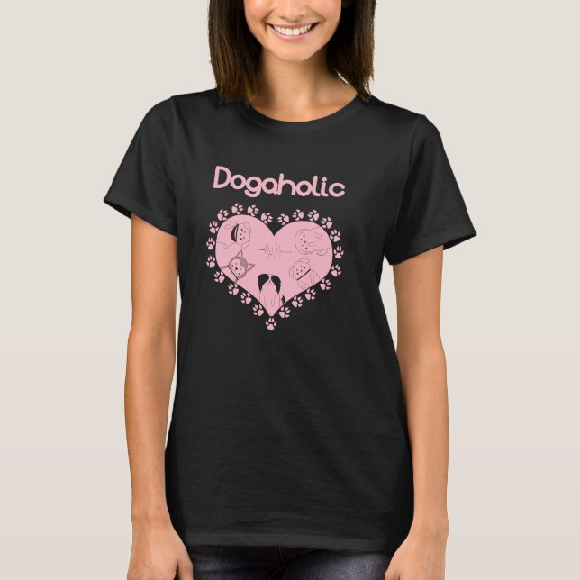 Camiseta Cachorro Cachorro Rosa (Frente)