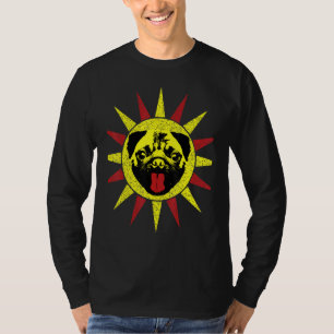 Camiseta Cachorro Cachorro Sorrindo Cachorro Sol Sorrindo