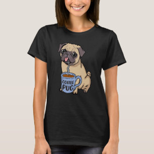 Camiseta Cachorro Café Cachorro É Amor, Eu Amo Meu Pug Baby