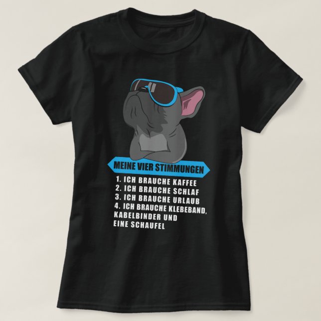 Camiseta Cachorro Café Cachorro Meus Quatro Humores Dormind (Frente do Design)