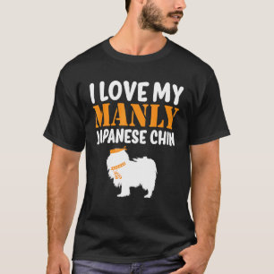 Camiseta Cachorro Canino Japonês Cachorro Manly Gender Reve