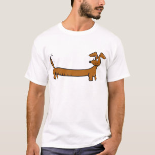 Camiseta Cachorro Carinhoso de Desenho Animado