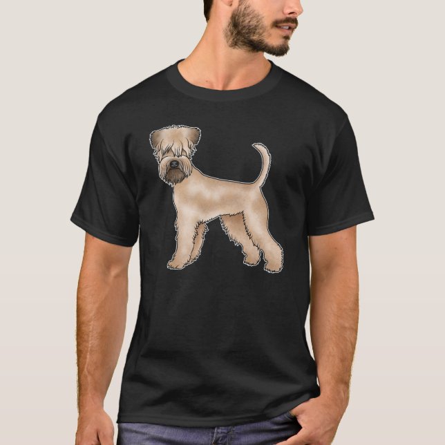 Camiseta Cachorro Castanho bege, de Cuada Suave, De Rodas T (Frente)