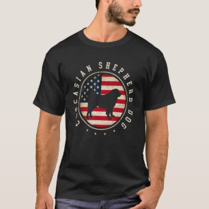 Camiseta Cachorro Cáucaso - Bandeira Usa Bandeira 4 de julh