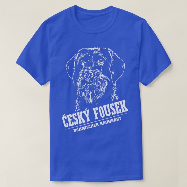 Camiseta Cachorro Cesky Fousek Cachorando Cães Retrato Bohe (Frente do Design)