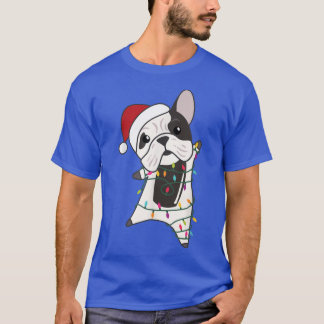 Camiseta Cachorro Cheerful Christmas Fairy Lights Sweet Ani