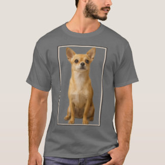 Camiseta Cachorro Chihuahua engraçado em moldura