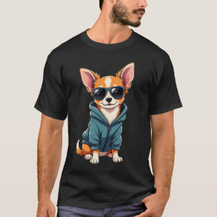 Camiseta Cachorro Chihuahua Engraçado Facilmente Distraído