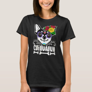 Camiseta Cachorro Chihuahua no Dia das Mulheres do Açúcar M