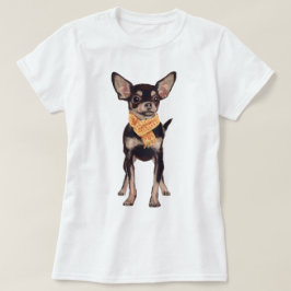 Camiseta Cachorro Chihuahua pintado manualmente