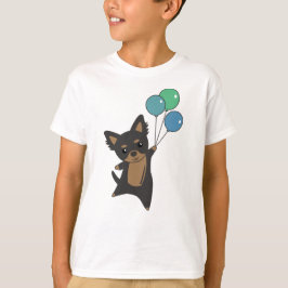 Camiseta Cachorro Chiwawa Voa Com Balões