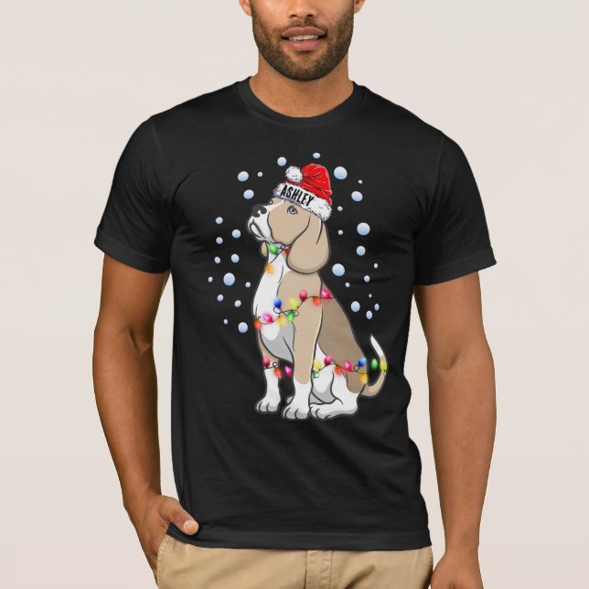 Camiseta Cachorro-claro-de-Natal (Frente)