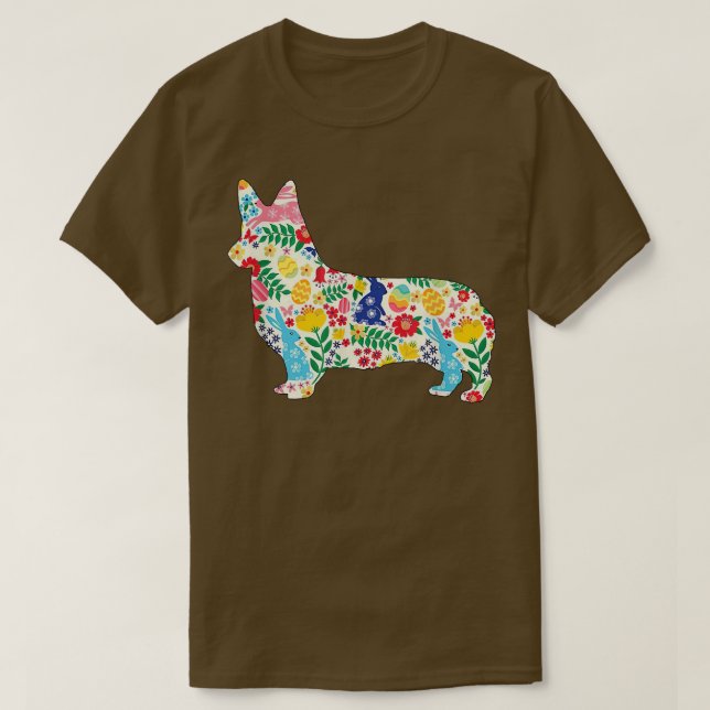 Camiseta Cachorro Coelhinho De Páscoa Para Homens Mulheres  (Frente do Design)