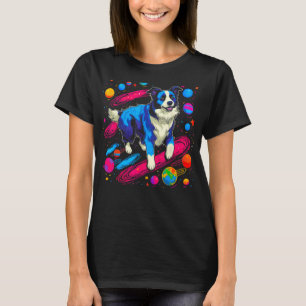 Camiseta Cachorro Collie de Borda Espacial