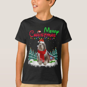 Camiseta Cachorro Collie Leve, Pota De Natal Xma