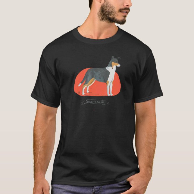 Camiseta Cachorro Collie Suave (Frente)