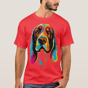 Camiseta Cachorro Colorido Cachorro De Arca Cachorro Rosto