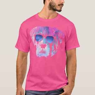 Camiseta Cachorro Colorido Cachorro no Espaço