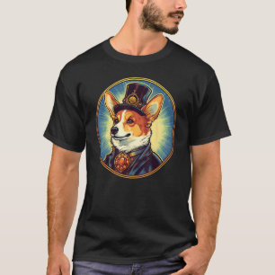 Camiseta Cachorro Colorido Dad Mom Melhor Cão Welsh Corgie