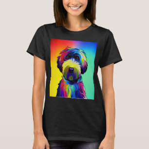 Camiseta Cachorro Colorido Português, Trabalho de arte De C